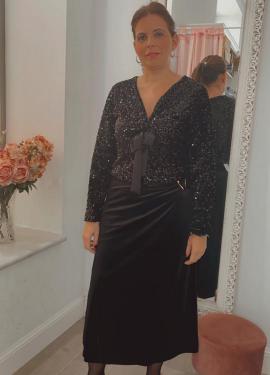 Rebeca lentejuelas negro