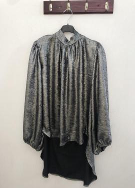 Camisa lazo gris, talla unica