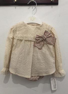 Conjunto de braga y camisa valentina 6 M