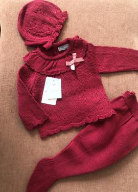 Conjunto de bebe Lana fucsia